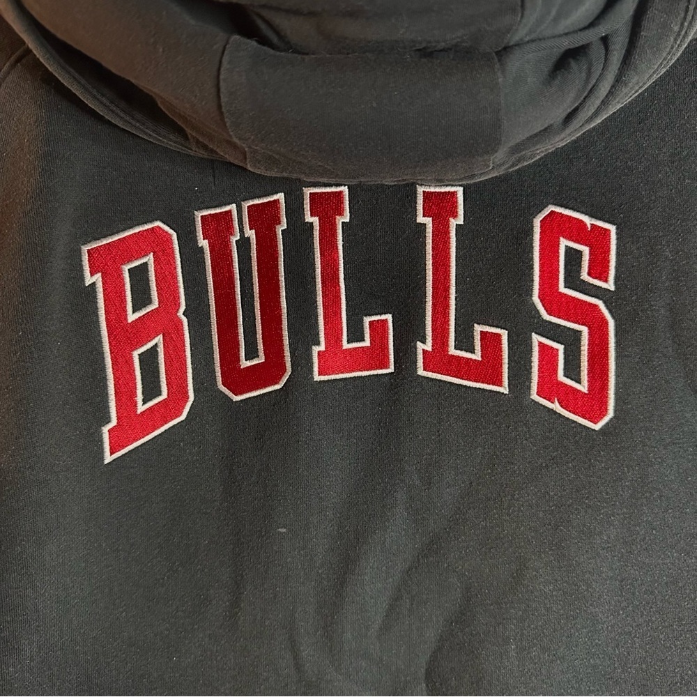 ADIDAS Chicago Bulls NBA Red & Black Train Jacket, Full Zip Hoodie, Sz M - Picture 7 of 12